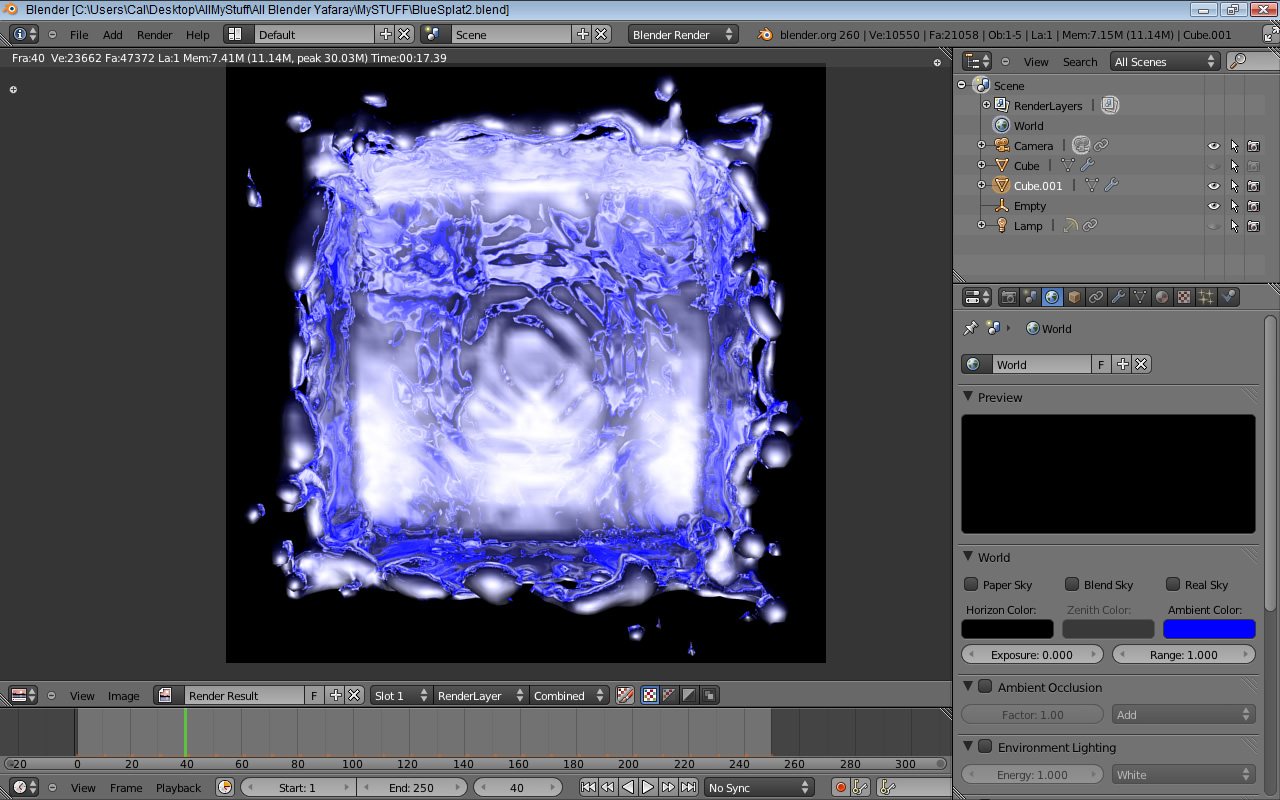 screenshot Blender 2.60 